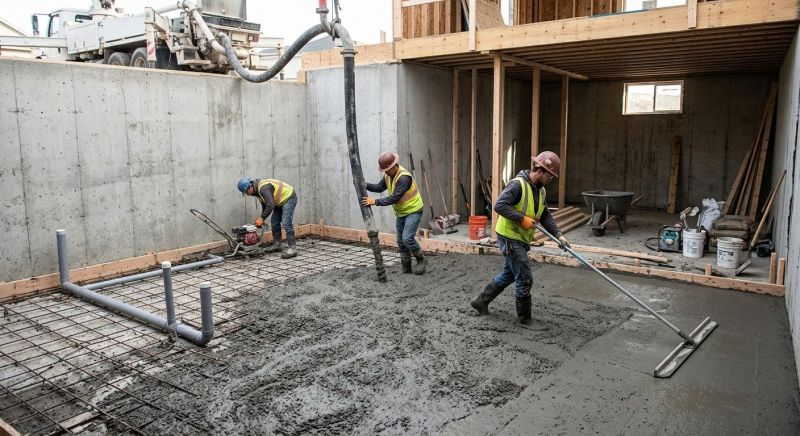 Basement Concrete Installation in Independence, MO