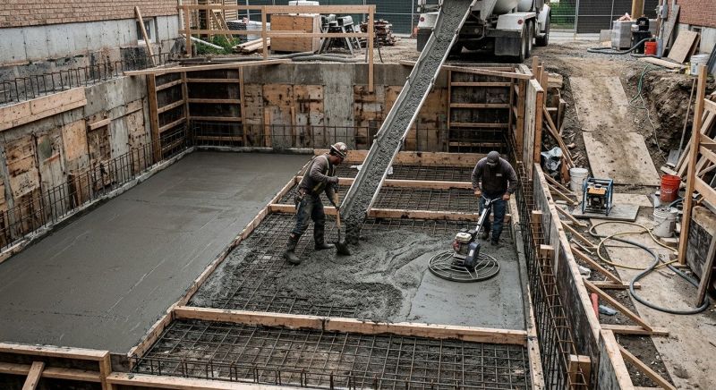 Basement Concrete Installation in Lenexa, KS