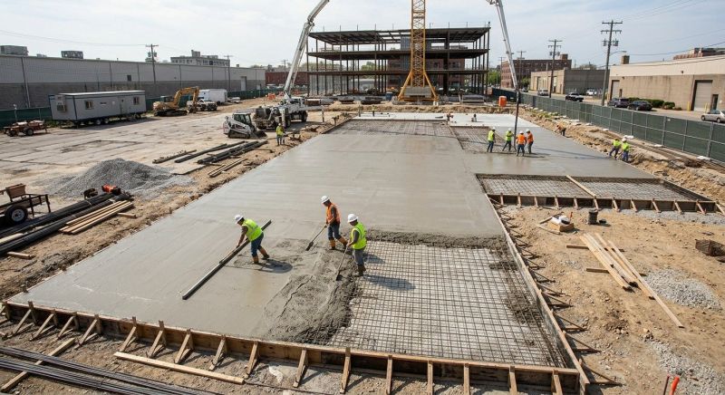 Commercial Slab Installation in Leavenworth, KS
