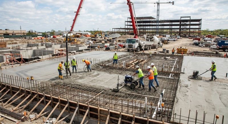 Commercial Slab Installation in Leavenworth, KS