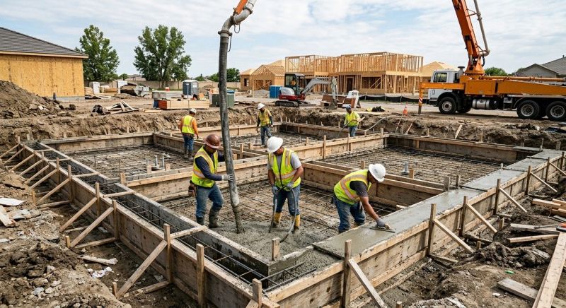 Concrete Foundation Installation in Grandview, MO