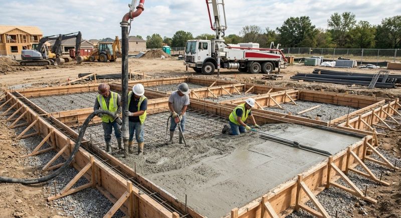 Concrete Foundation Installation in Leavenworth County, KS