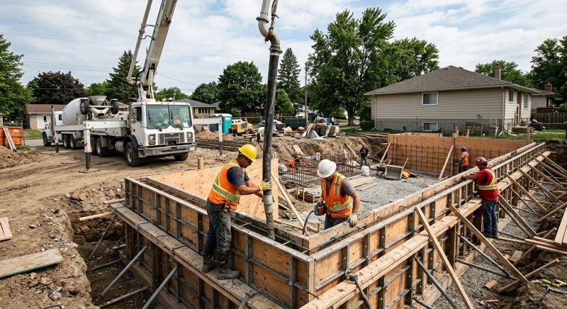 Foundation Wall Pouring in Kansas City, KS
